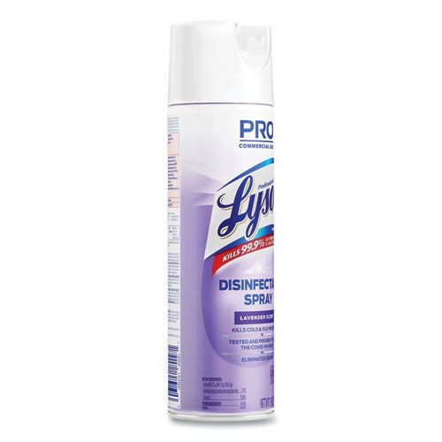 Disinfectant Spray, Lavender, 19 Oz Aerosol Spray, 12/carton