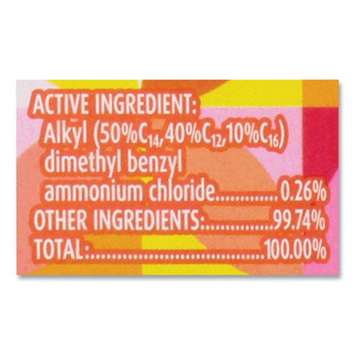 Disinfecting Wipes, 1-ply, 7 X 7.25, Mango And Hibiscus, White,80 Wipes/canister, 6 Canisters/carton