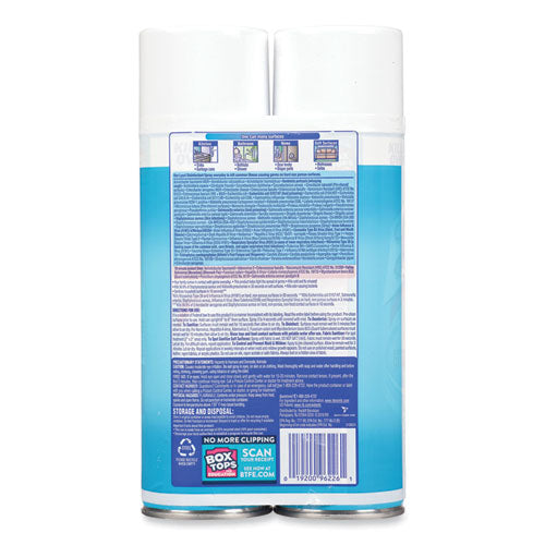 Disinfectant Spray, Crisp Linen, 19 Oz Aerosol Spray, 2/pack, 4 Packs/carton.