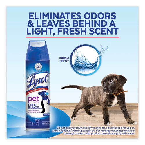 Disinfectant Spray Ii Pet Odor Eliminator, Fresh, 15 Oz Aerosol Spray, 12/carton.
