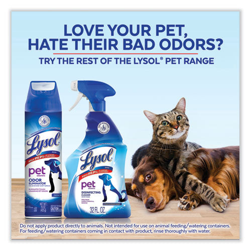 Disinfectant Spray Ii Pet Odor Eliminator, Fresh, 15 Oz Aerosol Spray, 12/carton.