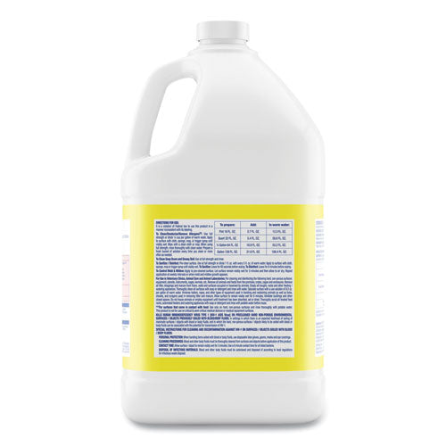 Disinfectant Deodorizing Cleaner Concentrate, Lemon Scent, 128 Oz Bottle, 4/carton.