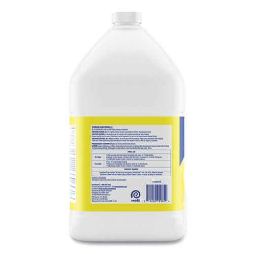 Disinfectant Deodorizing Cleaner Concentrate, Lemon Scent, 128 Oz Bottle.