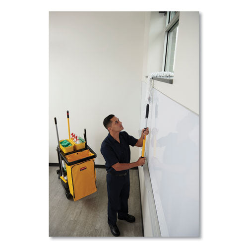 Zippered Vinyl Cleaning Cart Bag For Rubbermaid Commercial 6173-88,24 Gal, 17.25" X 10.5" X 30.5", Yellow