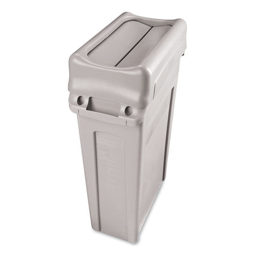 Swing Lid For Slim Jim Waste Container, Gray.