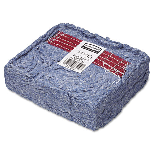 Super Stitch Blend Mop Head, Large, Cotton/synthetic, Blue, 6/carton.
