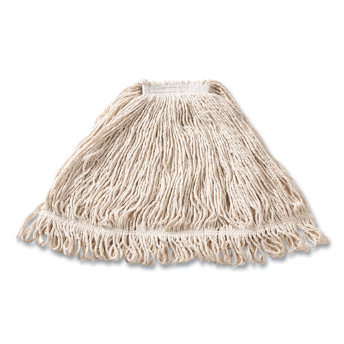 Super Stitch Blend Mop Head, Large, Cotton/synthetic, White, 6/carton.