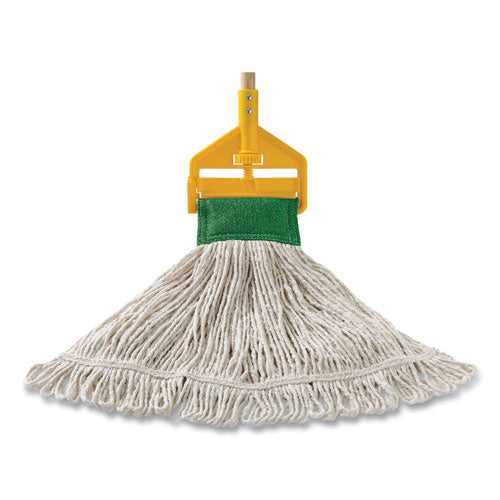 Super Stitch Blend Mop Head, Large, Cotton/synthetic, White, 6/carton.