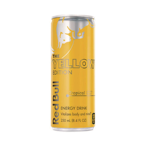 The Yellow Edition Tropical Energy Drink, Tropical Punch, 8.4 Oz Can, 24/carton