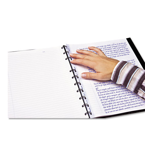 Miraclebind Notebook, 1-subject, Medium/college Rule, Black Cover, (75) 11 X 9.06 Sheets.
