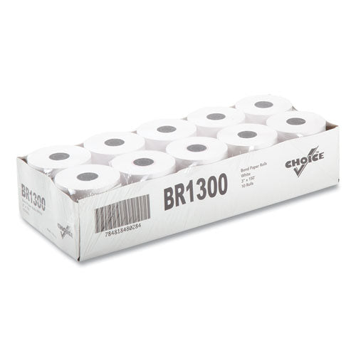 Register Rolls, 3" X 150 Ft, White, 30/carton.