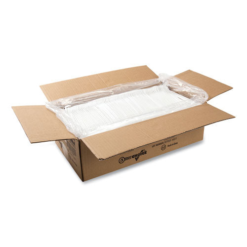 Polypropylene Cutlery, Soda Spoon, 7.87", White, 1,000/carton.