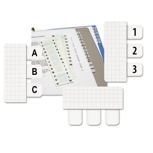 Legal Index Tabs, Preprinted Alpha: A To Z, 1/12-cut, White, 0.44" Wide, 104/pack.