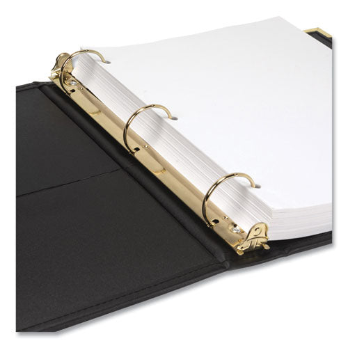 Classic Collection Ring Binder, 3 Rings, 1.5" Capacity, 11 X 8.5, Black
