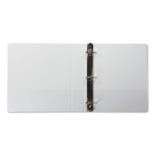 Earth's Choice Plant-based D-ring View Binder, 3 Rings, 1.5" Capacity, 11 X 8.5, White.