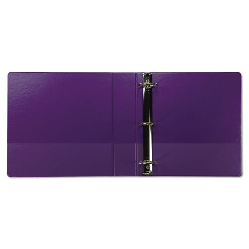 Earth’s Choice Plant-based Durable Fashion View Binder, 3 Rings,2" Capacity, 11 X 8.5, Purple, 2/pack