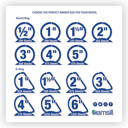 Earth’s Choice Plant-based Durable Fashion View Binder, 3 Rings,2" Capacity, 11 X 8.5, Purple, 2/pack