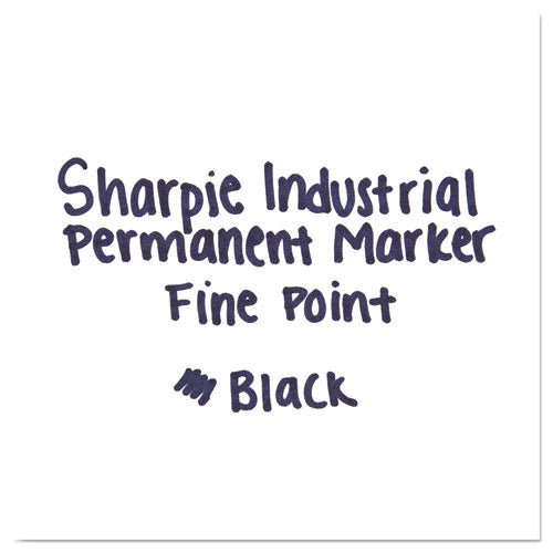 Industrial Permanent Marker Value Pack, Fine Bullet Tip, Black.