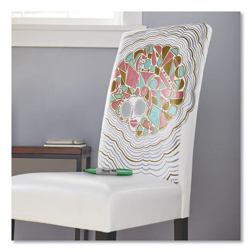 Metallic Chisel Tip Permanent Marker, Medium Chisel Tip, Assorted, 6/pack.