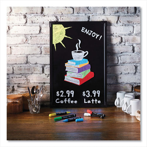 Wet-erase Chalk Marker, Medium Bullet Tip, White, 2/pack.