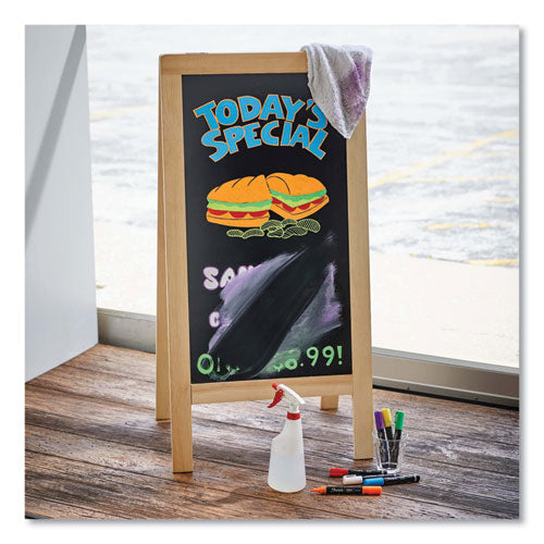 Wet-erase Chalk Marker, Medium Bullet Tip, White, 2/pack.