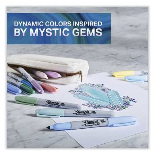 Mystic Gems Markers, Fine Bullet Tip, Assorted, 24/pack.