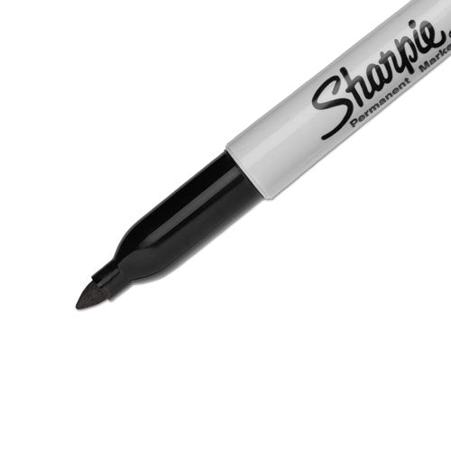 Fine Tip Permanent Marker, Fine Bullet Tip, Black.
