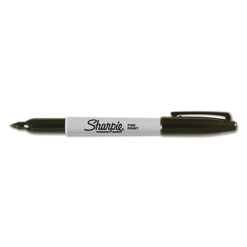 Fine Tip Permanent Marker, Fine Bullet Tip, Black.
