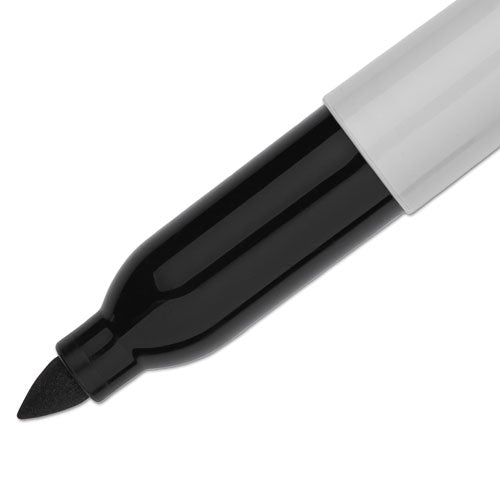 Super Permanent Marker, Fine Bullet Tip, Black, Dozen.