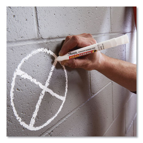Mean Streak Marking Stick, Broad Bullet Tip, White.