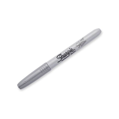 Metallic Fine Point Permanent Markers, Metallic Silver, 36/ pack