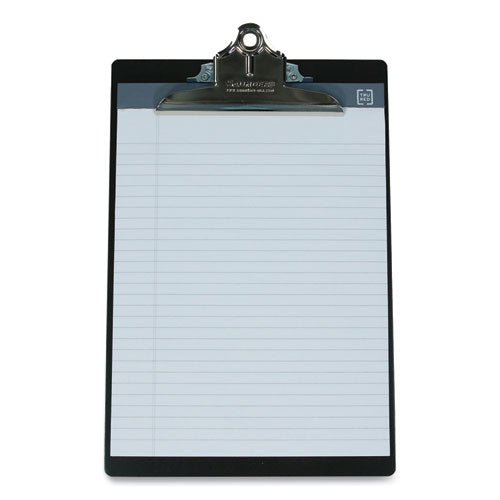 Aluminum Clipboard, 1" Clip Capacity, Holds 8.5 X 11 Sheets, Black.