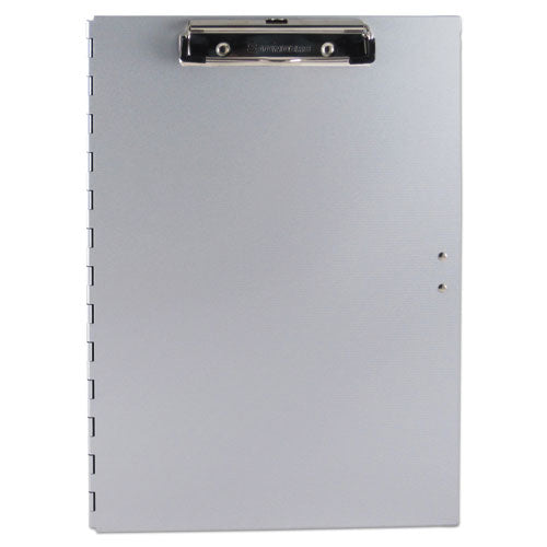 Tuffwriter Recycled Aluminum Storage Clipboard, 0.5" Clip Capacity, Holds 8.5 X 11 Sheets, Silver
