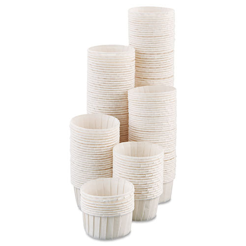 Paper Portion Cups, 4 Oz, White, 250/bag, 20 Bags/carton