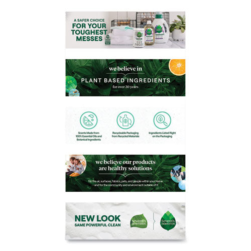 Natural Liquid Laundry Detergent, Fragrance Free, 45 Oz Bottle.