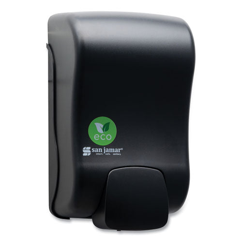 Ecologic Rely Manual Foam Soap And Sanitizer Dispenser, 900 Ml, 5,5 X 4,5 X 9.25, Black