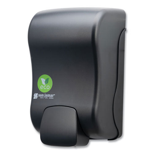 Ecologic Rely Manual Foam Soap And Sanitizer Dispenser, 900 Ml, 5,5 X 4,5 X 9.25, Black