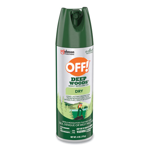Deep Woods Dry Insect Repellent, 4 Oz Aerosol Spray, Neutral, 12/carton.