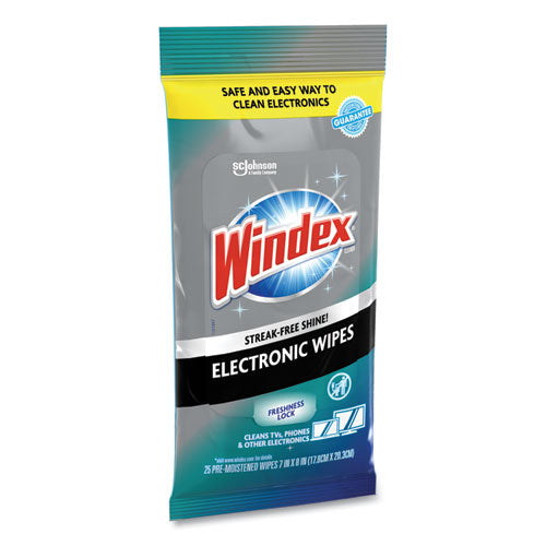 Electronics Cleaner, 1-ply, 7 X 10, Neutral Scent, White, 25 Wipes.