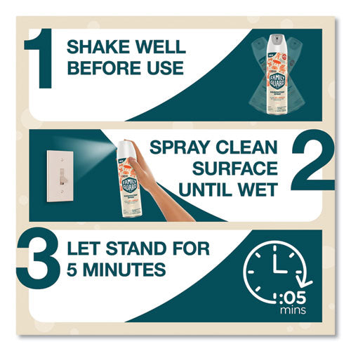 Disinfectant Spray, Citrus Scent, 17.5 Oz Aerosol Spray, 8/carton.