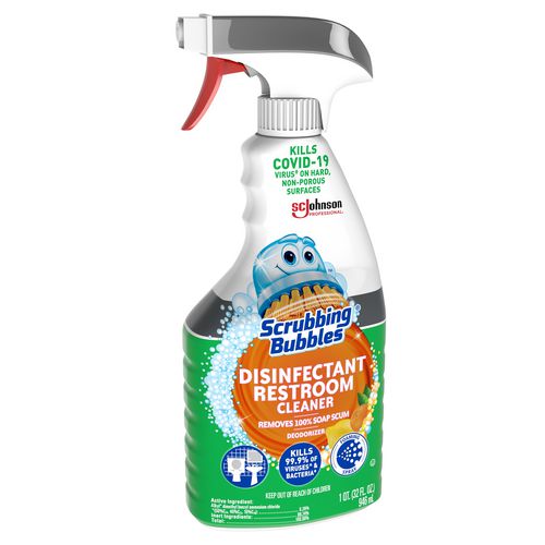 Disinfectant Restroom Cleaner, Fresh Scent, 32 Oz Spray Bottle, 8/carton
