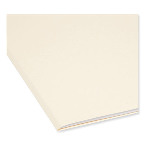 Reinforced Tab Manila File Folders, 1/3-cut Tabs: Assorted, Letter Size, 0.75" Expansion, 14-pt Manila, 100/box