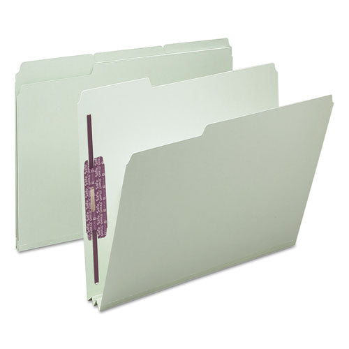 Recycled Pressboard Fastener Folders, 1/3-cut Tabs, Two Safeshield Fasteners, 2" Expa.