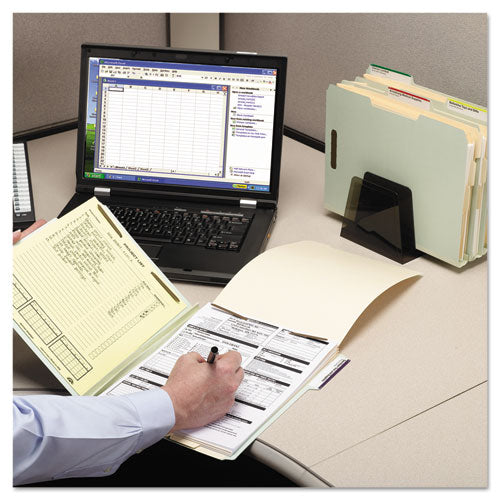 Recycled Pressboard Fastener Folders, 1" Expansion, 2 Fasteners, Letter Size, Gray-green Exterior, 25/box.