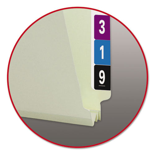 Extra-heavy Recycled Pressboard End Tab Folders, Straight Tabs, Letter Size, 2" Expansion, Gray-green, 25/box.