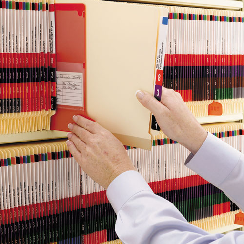 Tuff Laminated Fastener Folders With Reinforced Tab, 0.75" Expansion, 2 Fasteners, Letter Size, Manila Exterior, 50/box.