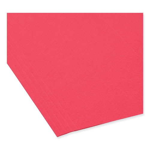 Tuff Hanging Folders With Easy Slide Tab, Letter Size, 1/3-cut Tabs, Red, 18/box.