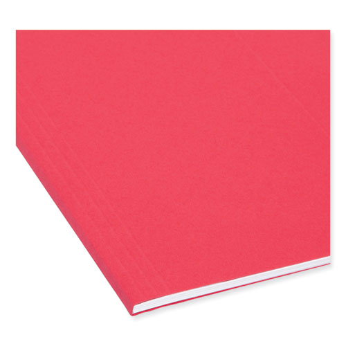 Tuff Hanging Folders With Easy Slide Tab, Letter Size, 1/3-cut Tabs, Red, 18/box.