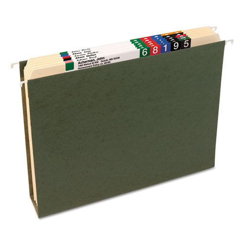 Box Bottom Hanging File Folders, 3" Capacity, Letter Size, Standard Green, 25/box.
