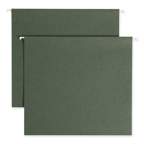 Box Bottom Hanging File Folders, 3" Capacity, Letter Size, Standard Green, 25/box.